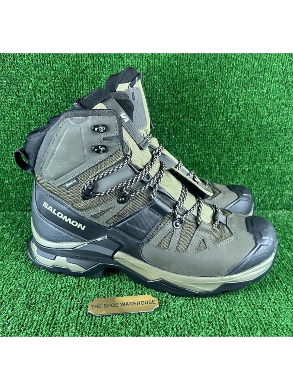 Men Salomon Quest 04 Element Mid GTX Waterproof Boots Gray Gore-Tex Size 11